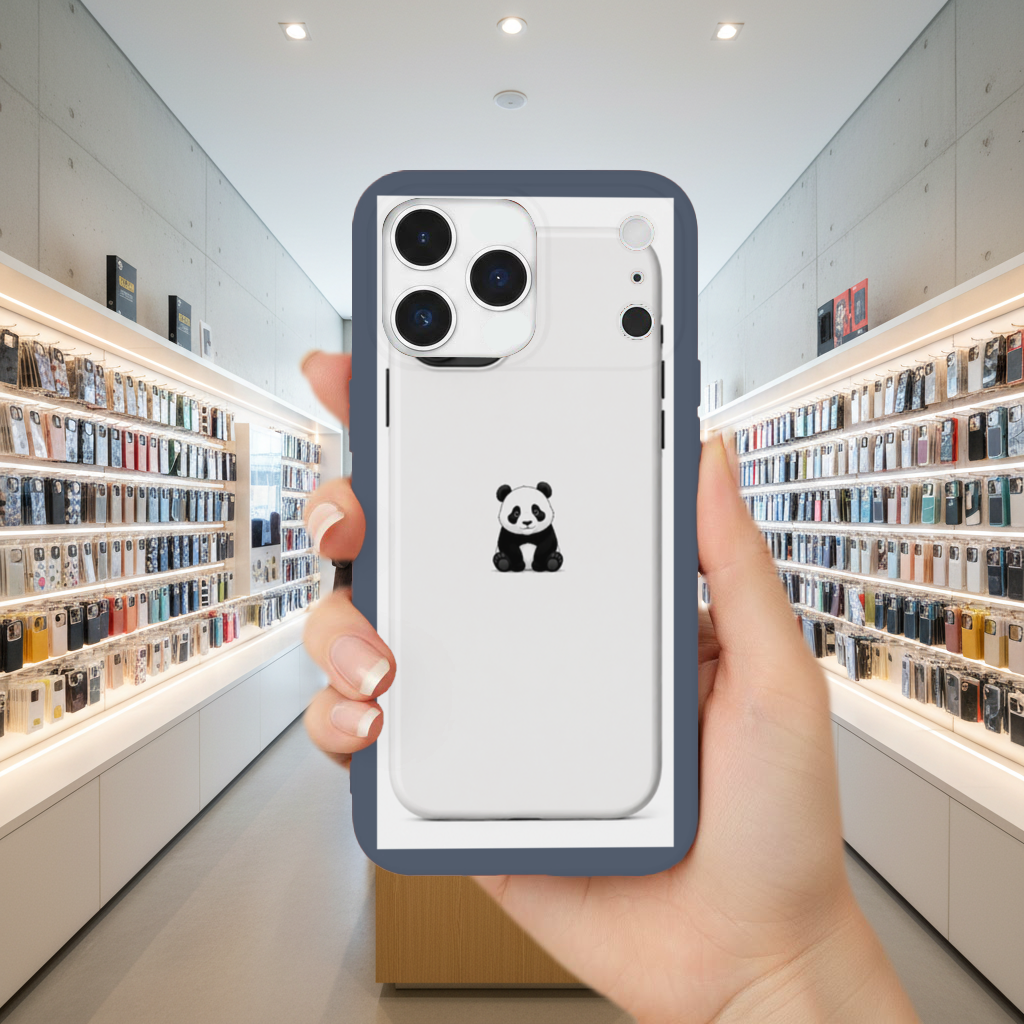 Minimalist Panda Phone Case iPhone 17 Pro Max Case