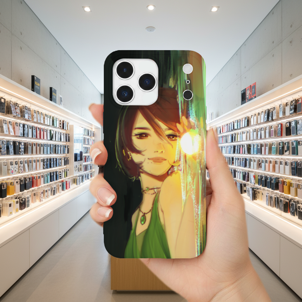 Sunset Glow Anime Girl Illustration iPhone 17 Pro Max Case