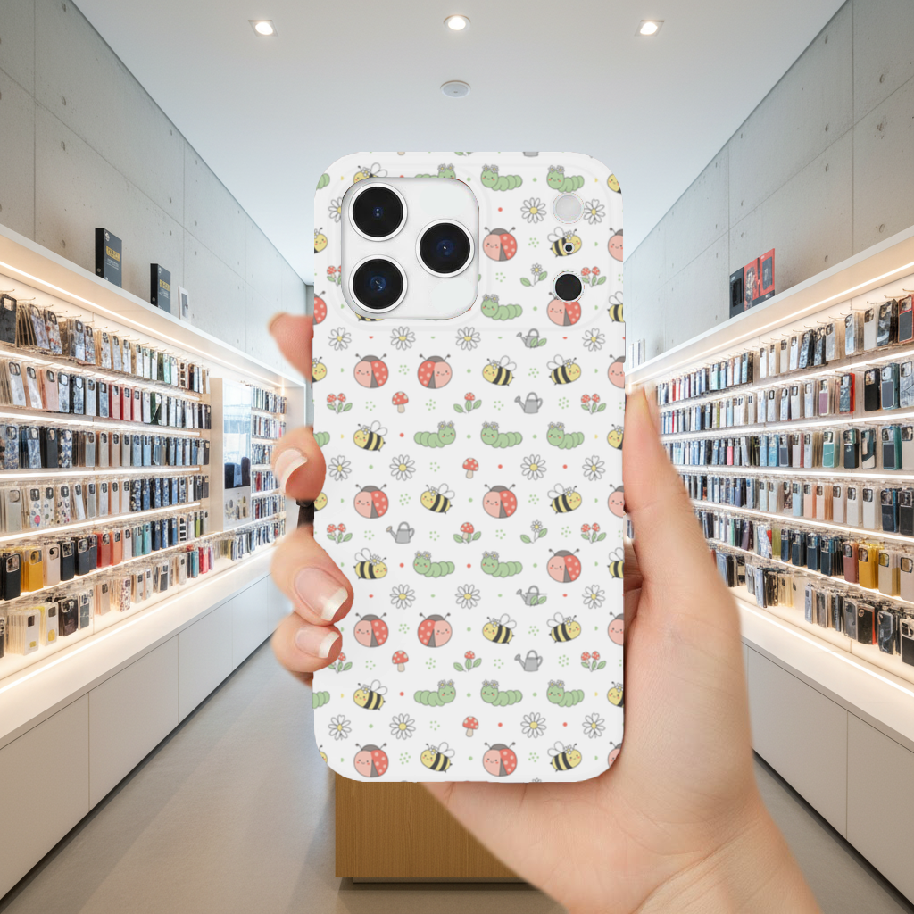Cute Garden Bugs Pattern iPhone 17 Pro Max Case