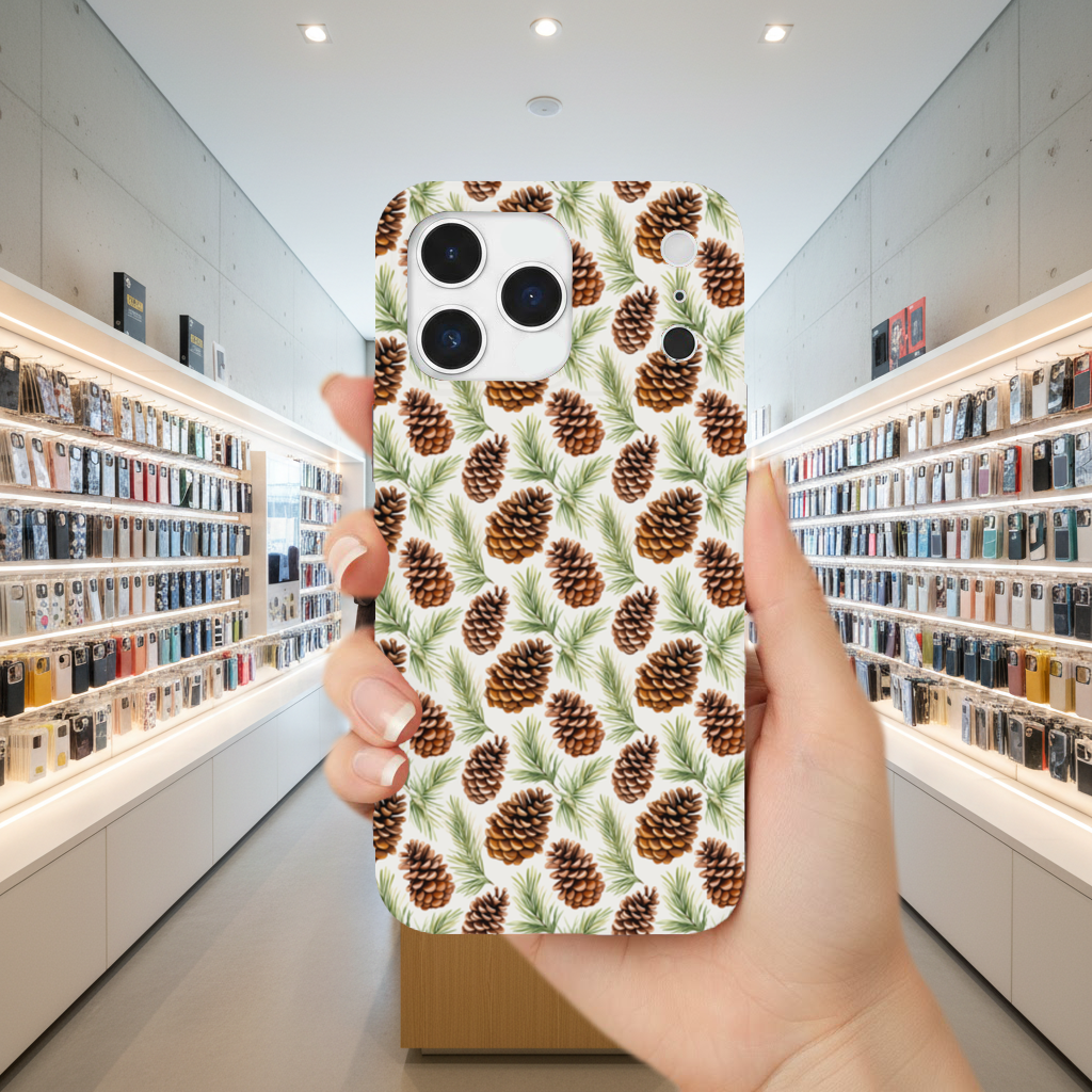 Pinecone Pattern Nature Background iPhone 17 Pro Max Case