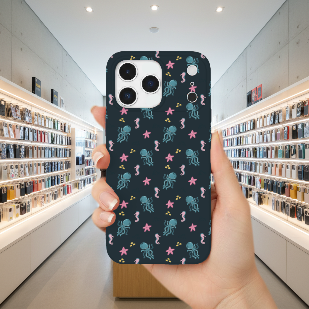 Cute Sea Creatures iPhone 17 Pro Max Case