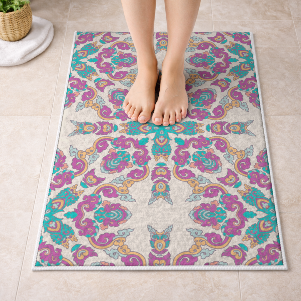 Colorful Oriental Symmetrical Mandala Pattern 