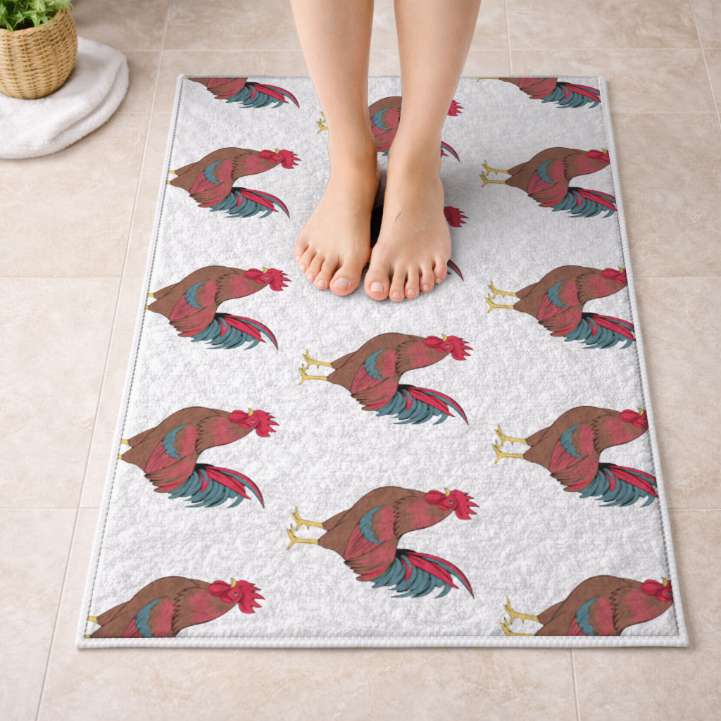 Wilson Lo Siento Retro Graphic Art Bath Mat