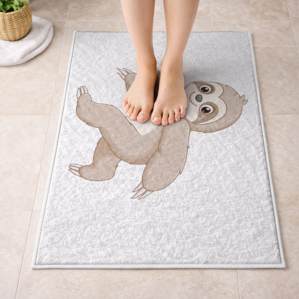 Cute Joyful Walking Sloth 