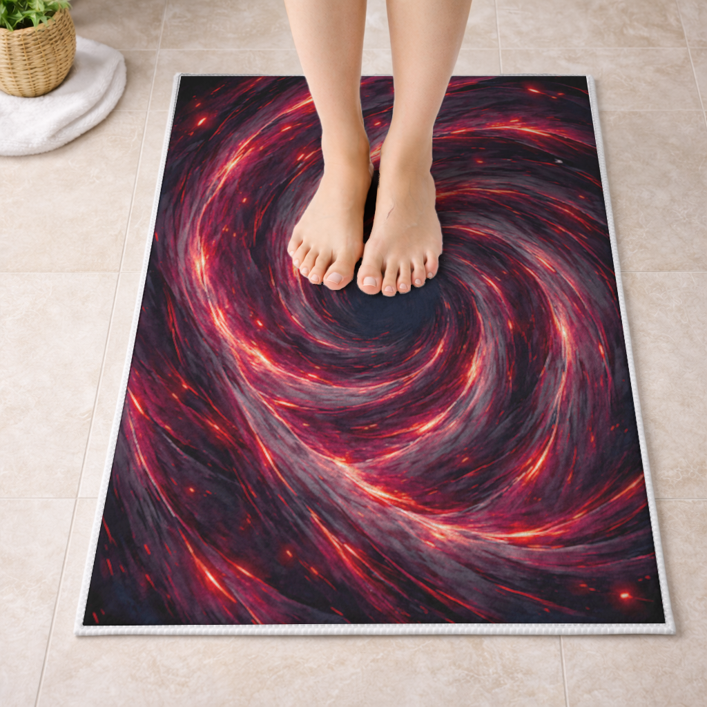 Uchiha Brothers Eternal Black Flames of Amaterasu Bath Mat