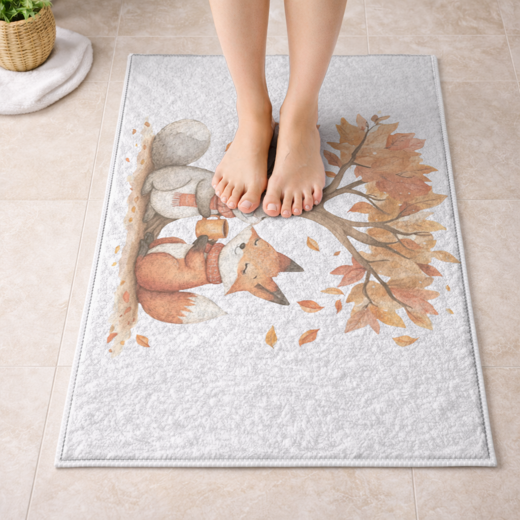 Cozy Autumn Fox and Rabbit 