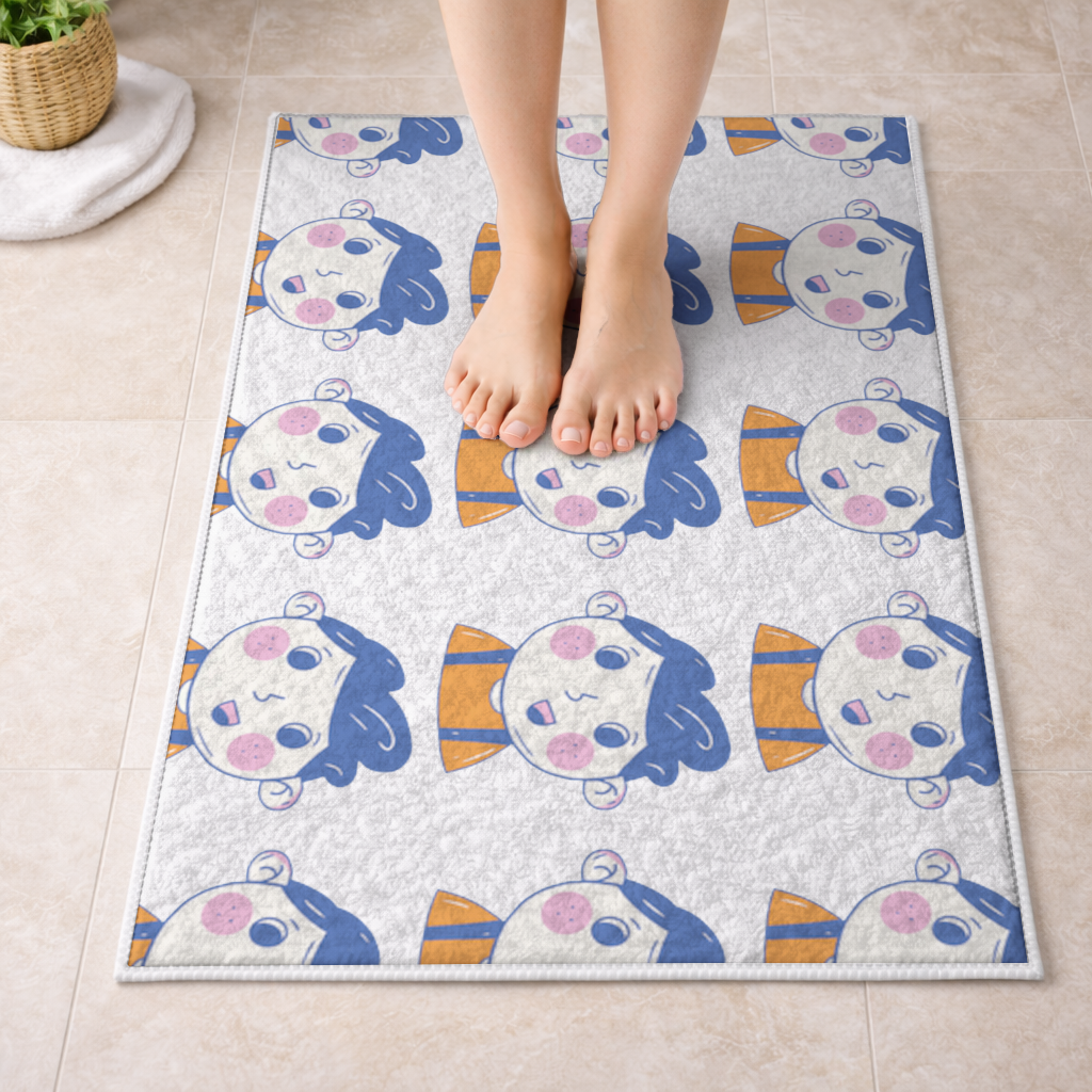 Cute Smiling Boy with Blue Hair 