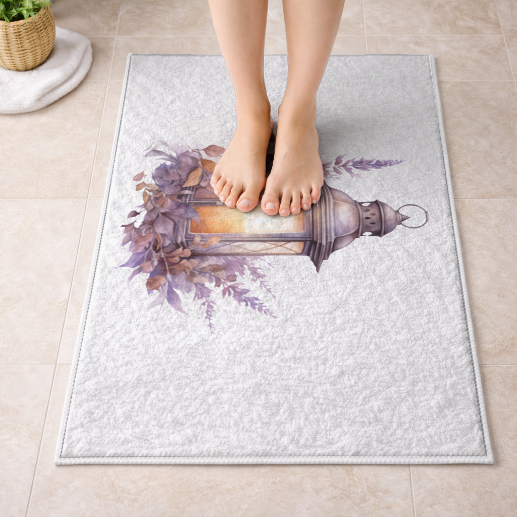 Cottagecore Lavender and Leaves Lantern 