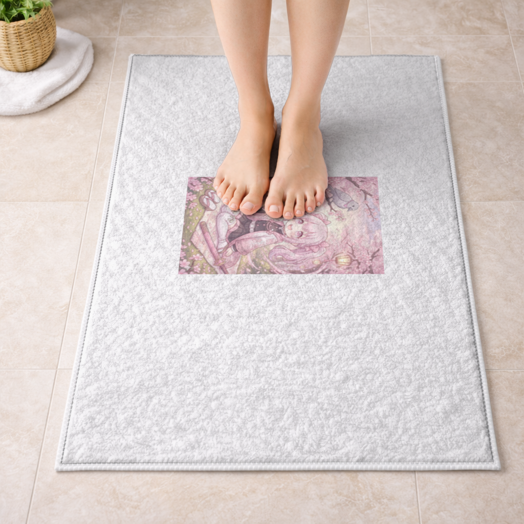 Hanami hokiralı halı Bath Mat