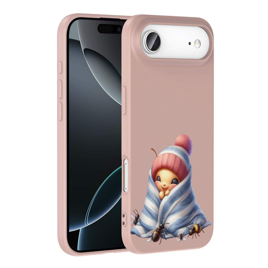 Kawaii Baby Bee in Pink Beanie İphone 17 Air Case