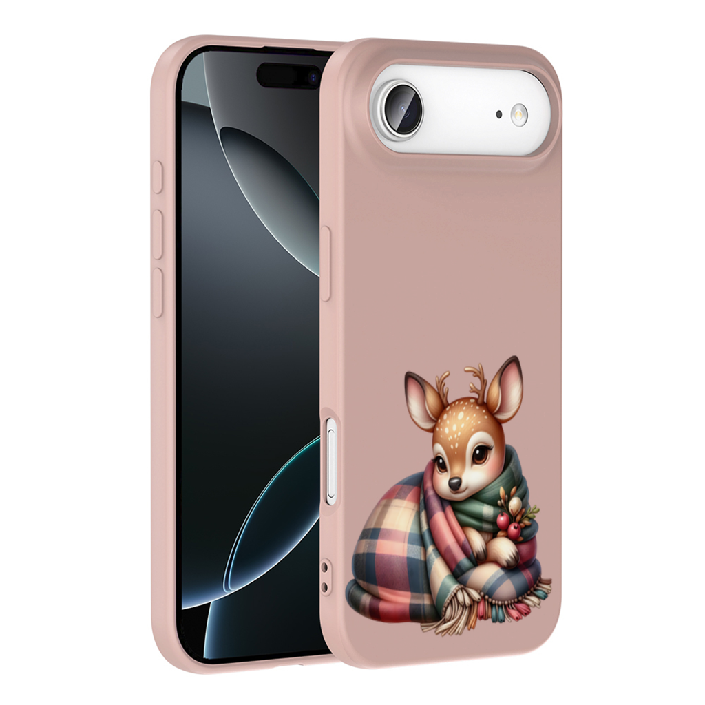 Kawaii Baby Deer with Plaid Scarf İphone 17 Air Case