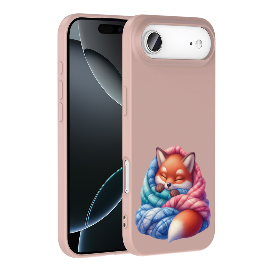 Sleeping Fox Knitted Blanket İphone 17 Air Case