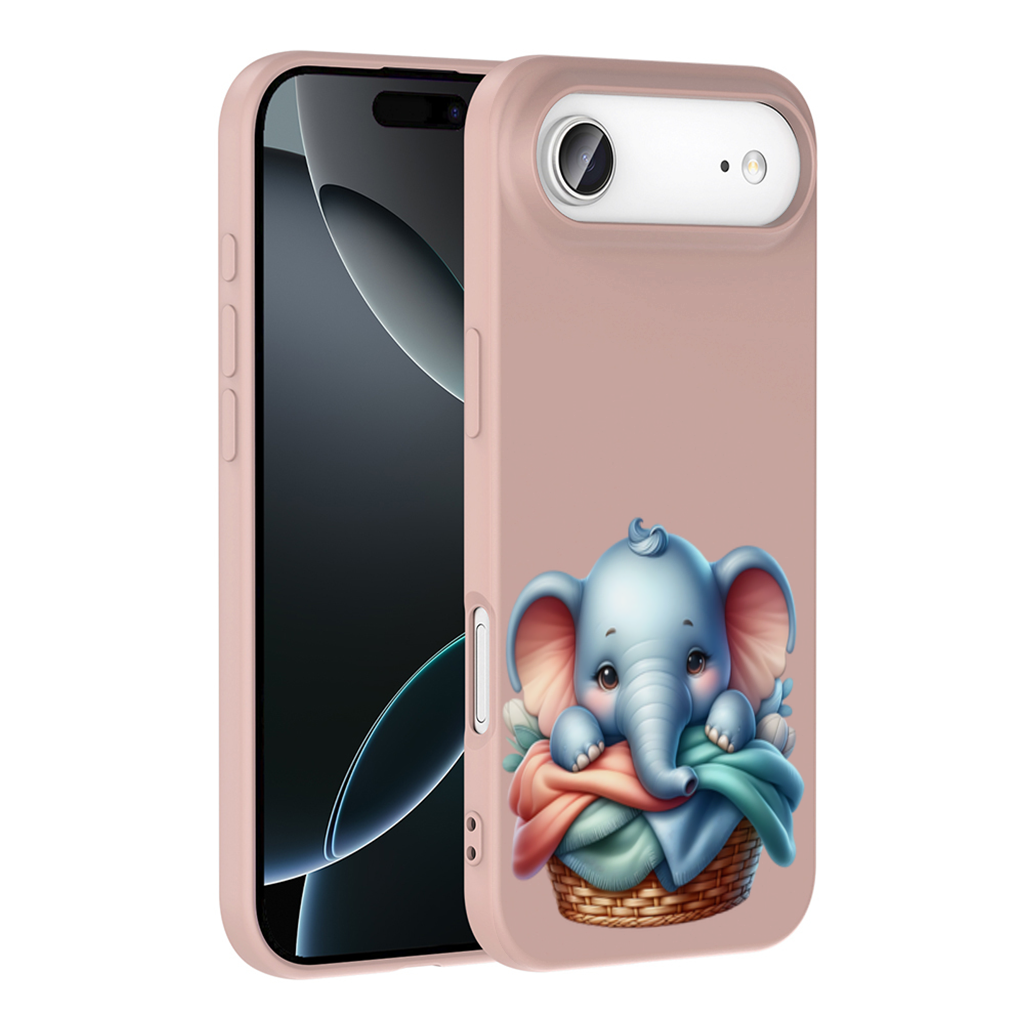 Cute Baby Elephant in Basket İphone 17 Air Case