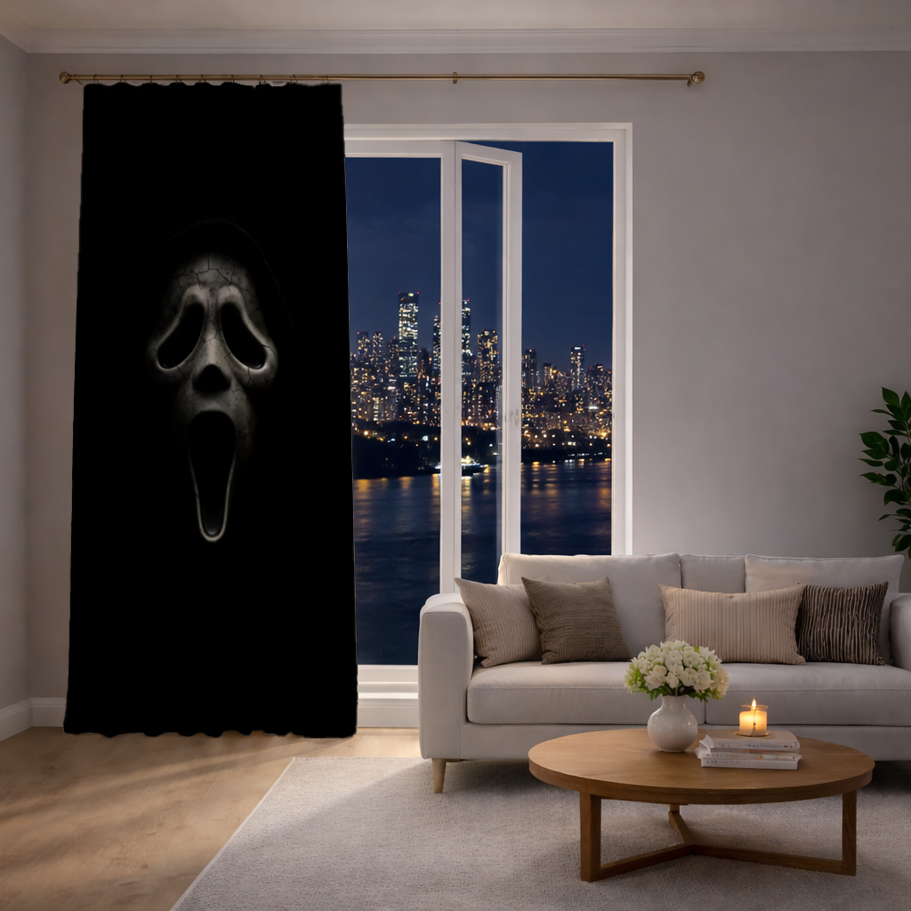 Ghostface Karanlığın İçinden Gelen Çığlık Fon Perde
