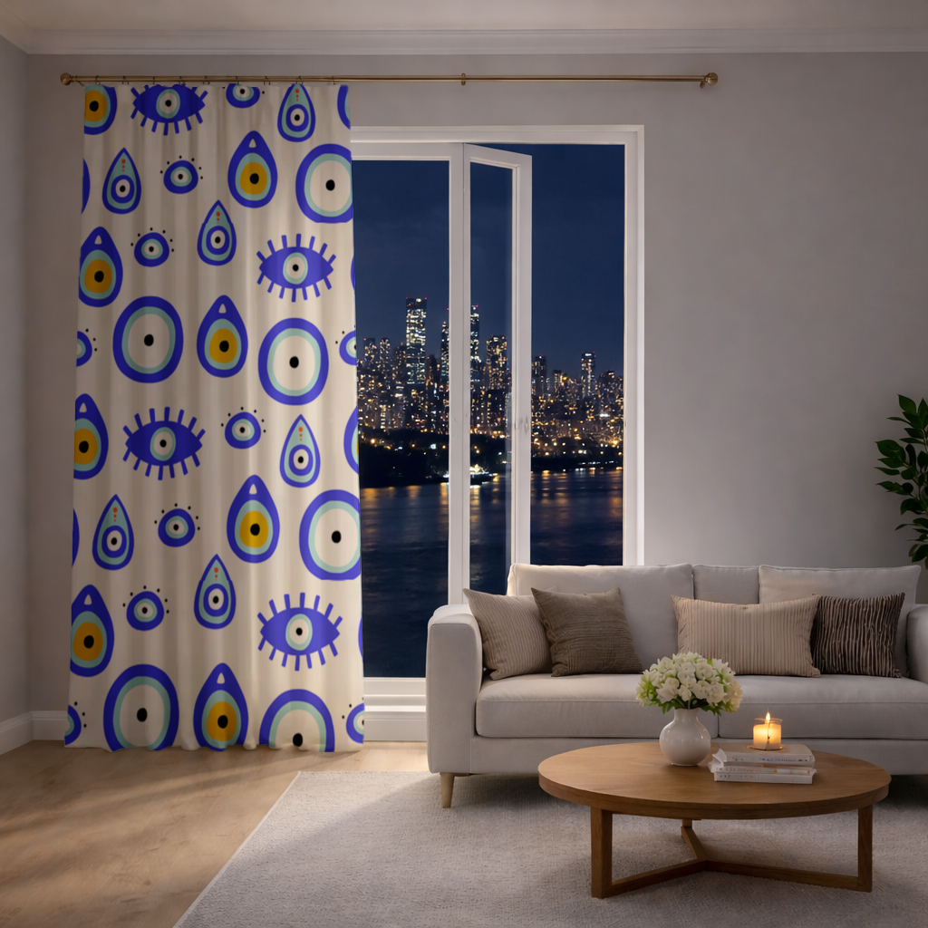 Evil Eye Pattern Drapes