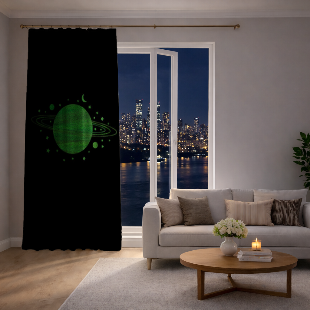 Yeşil parlak gezegenler Fon Perde