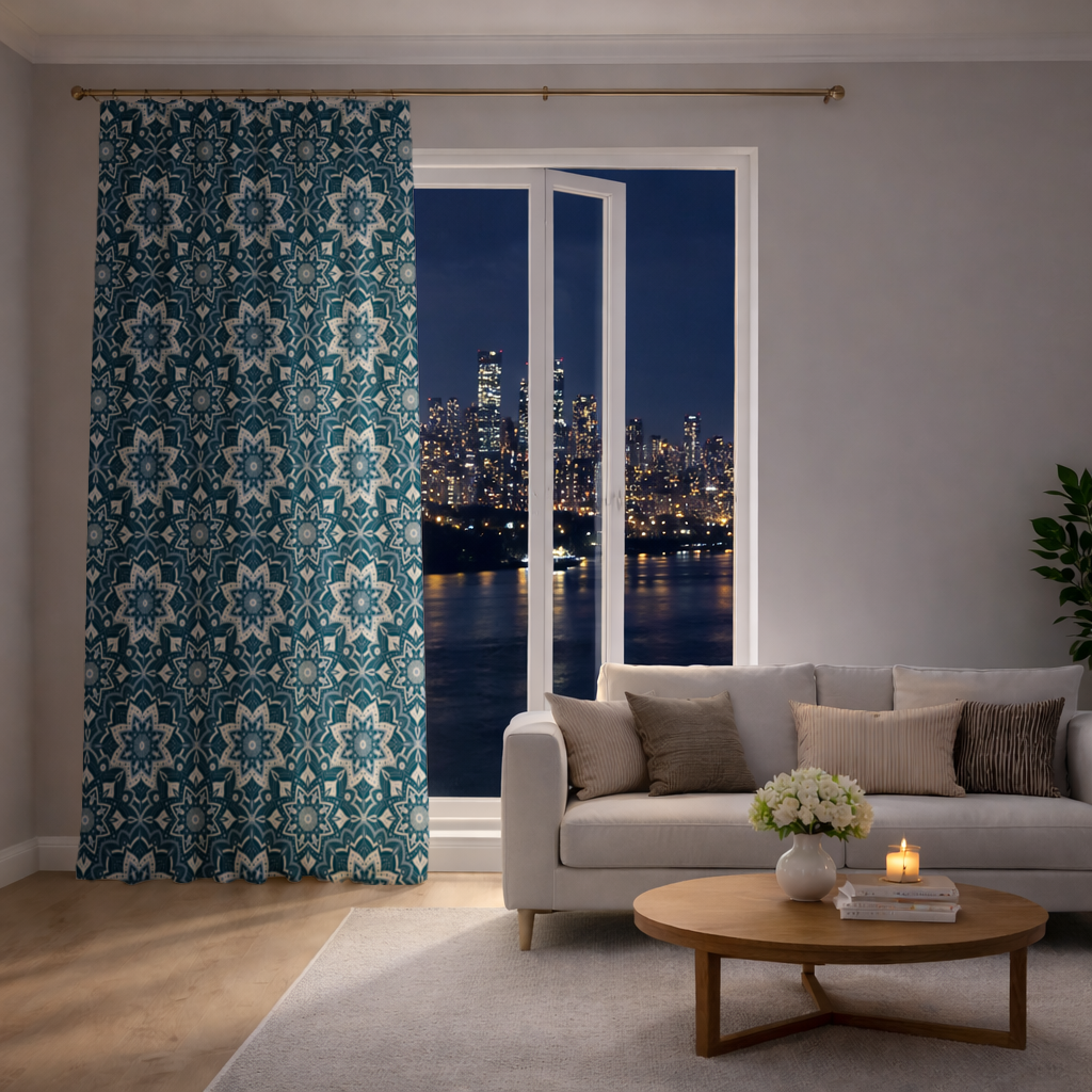 Elegant Blue Mandala Pattern 