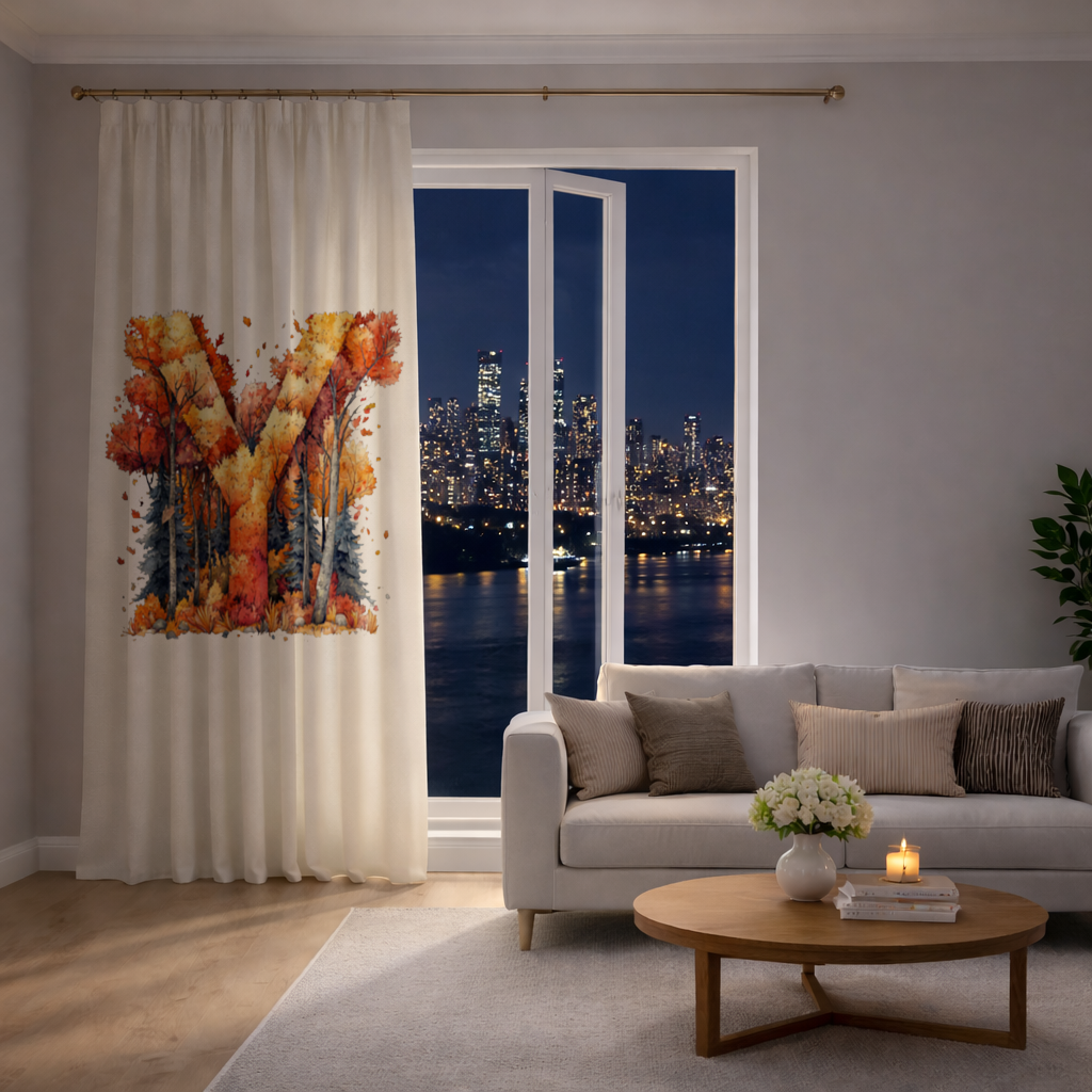 Autumn Forest Letter Y Drapes