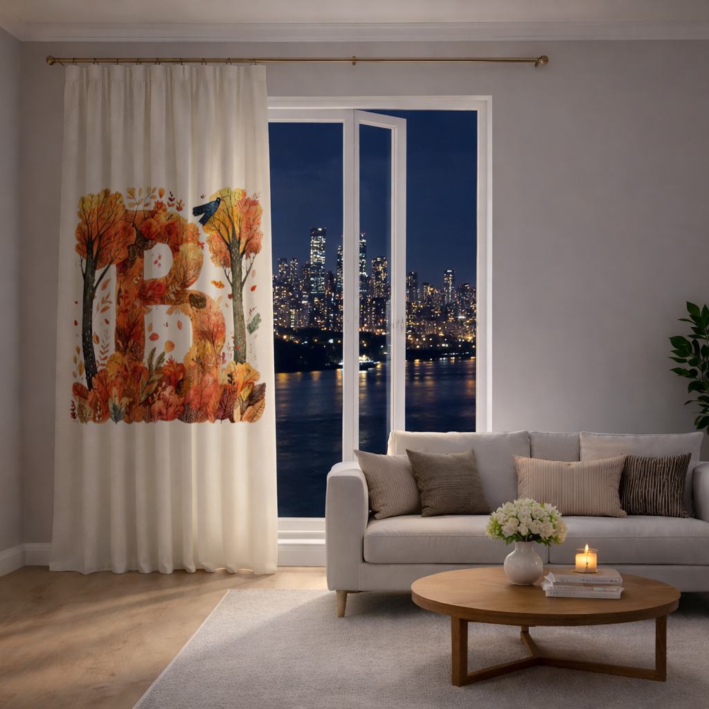 Fall Foliage Letter B 