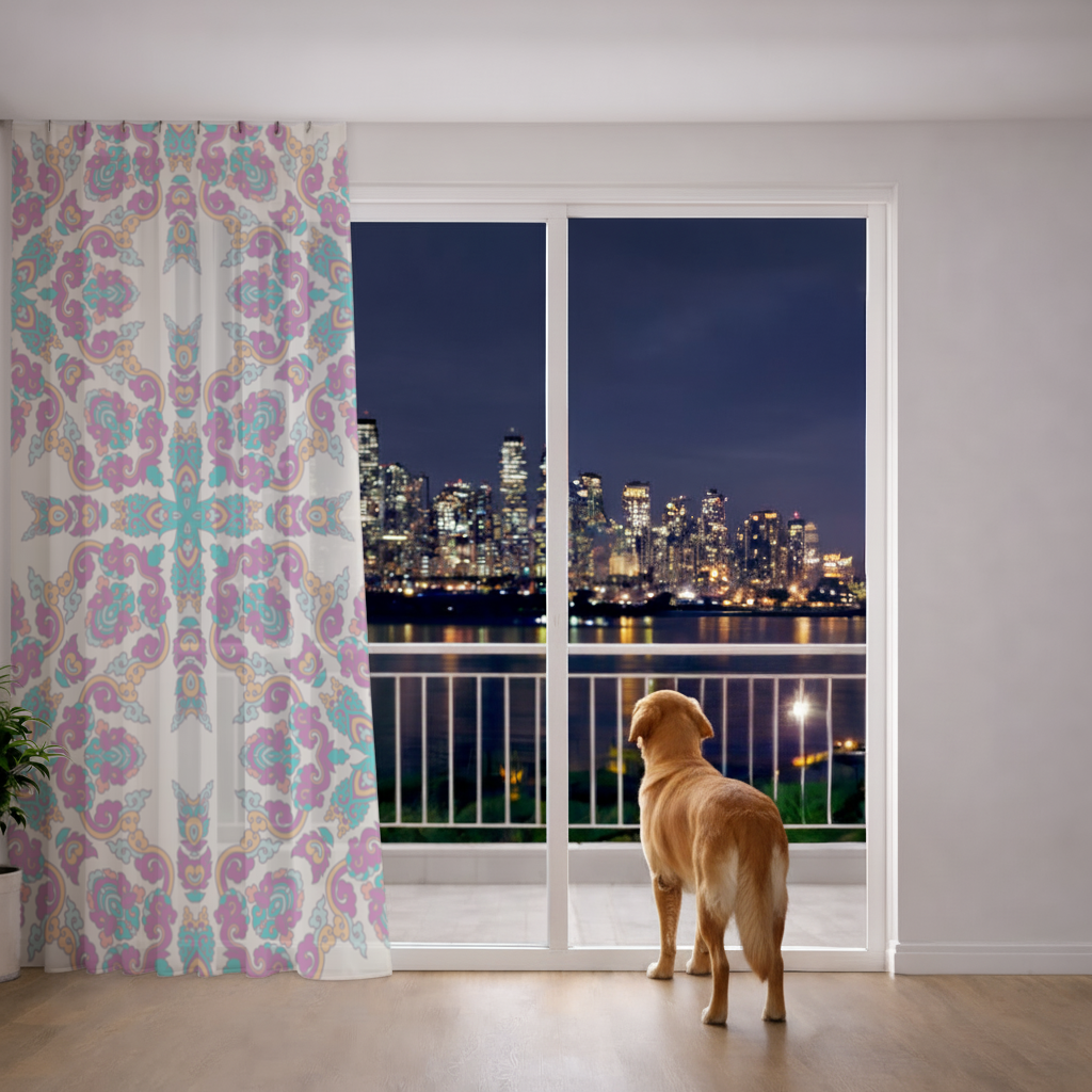 Colorful Oriental Symmetrical Mandala Pattern 