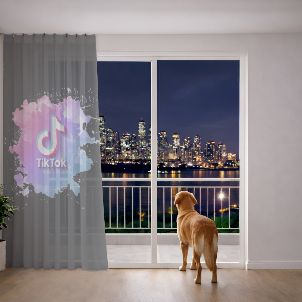 TikTok Logo with Watercolor Effect 