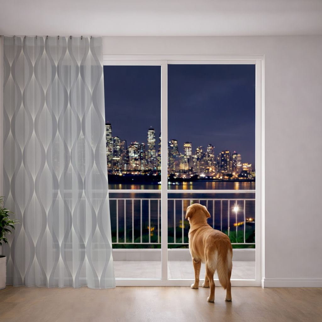 Art Deco Geometric Wavy Pattern 