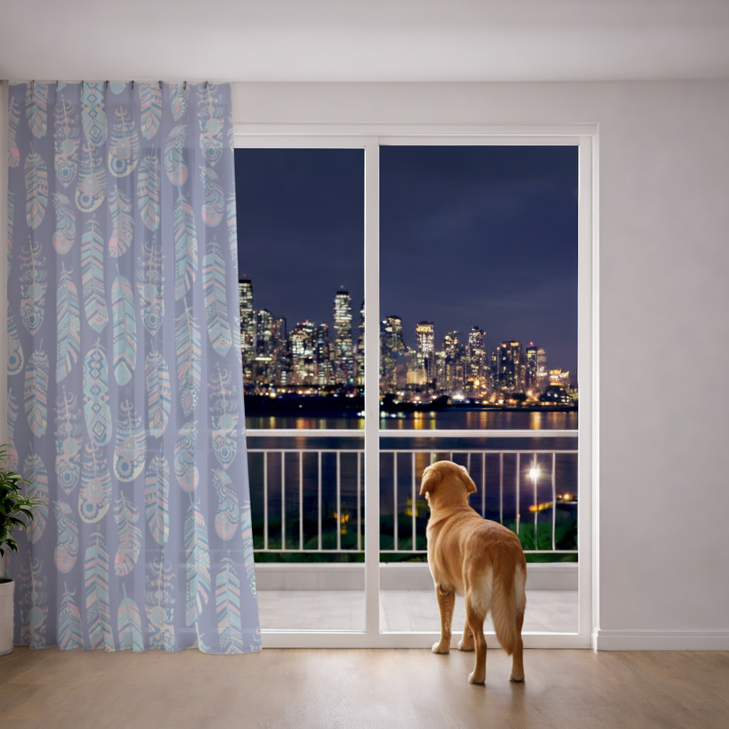 Bohem Etnik Tüy Tül Perde