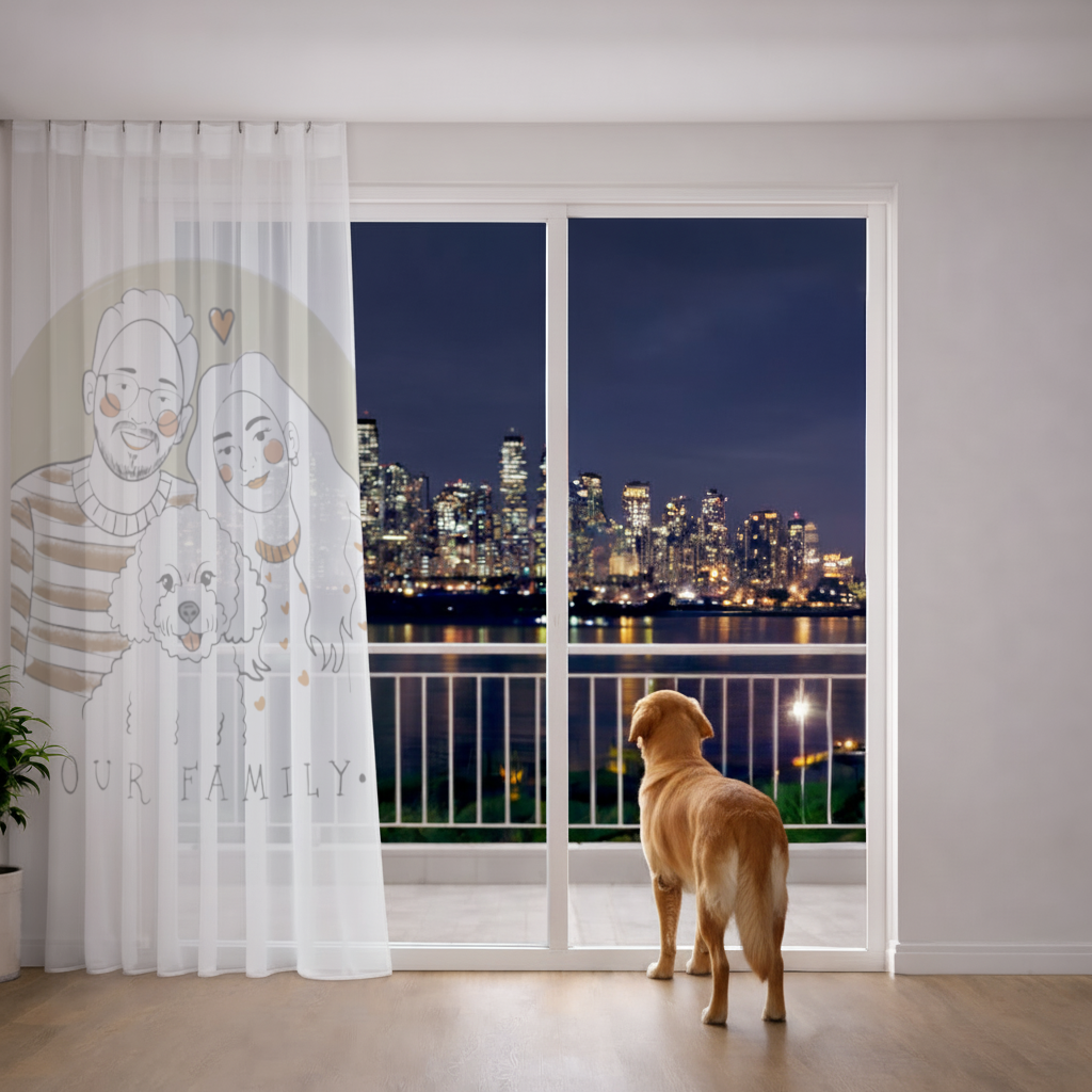 Our Family Sheer Curtain