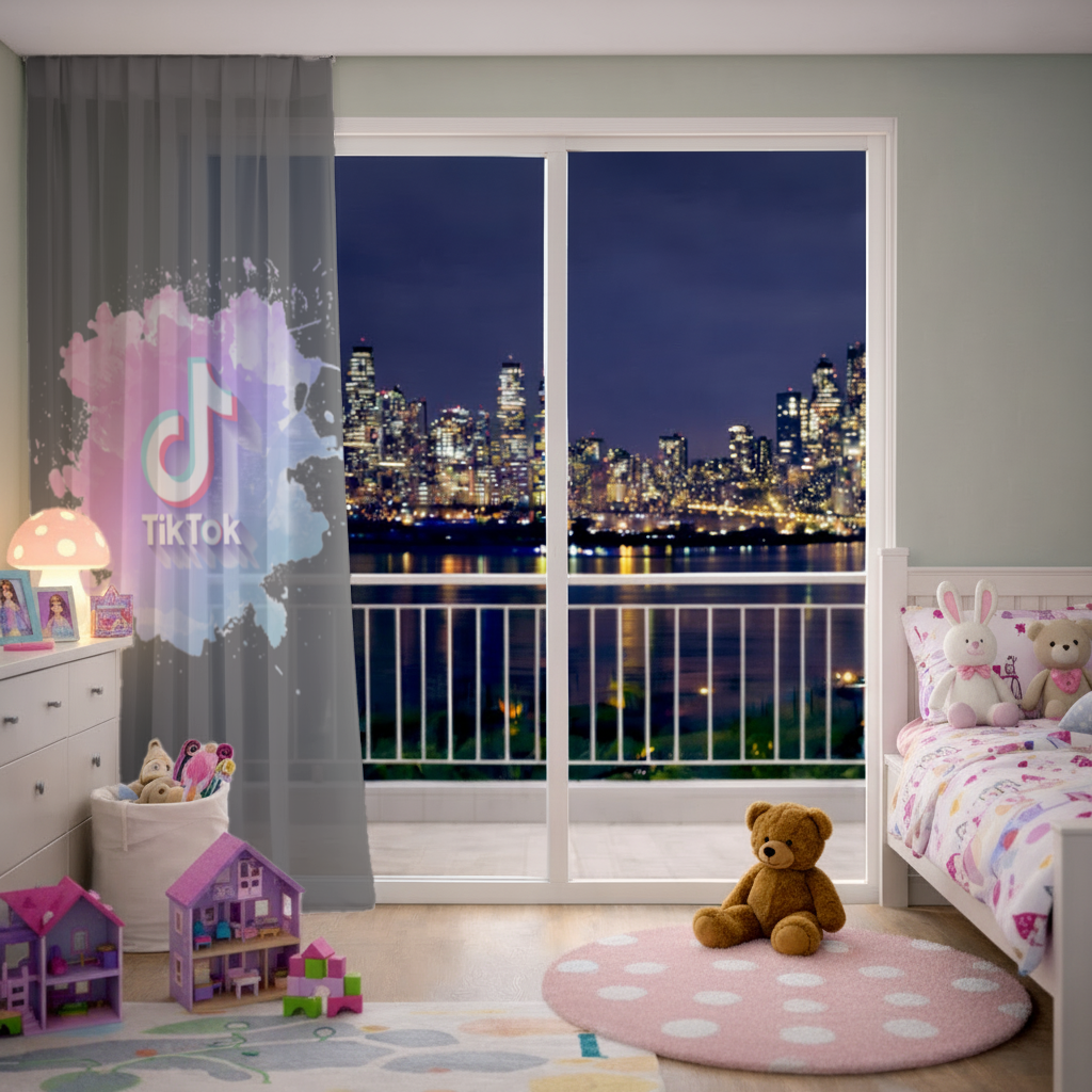 TikTok Logo with Watercolor Effect 