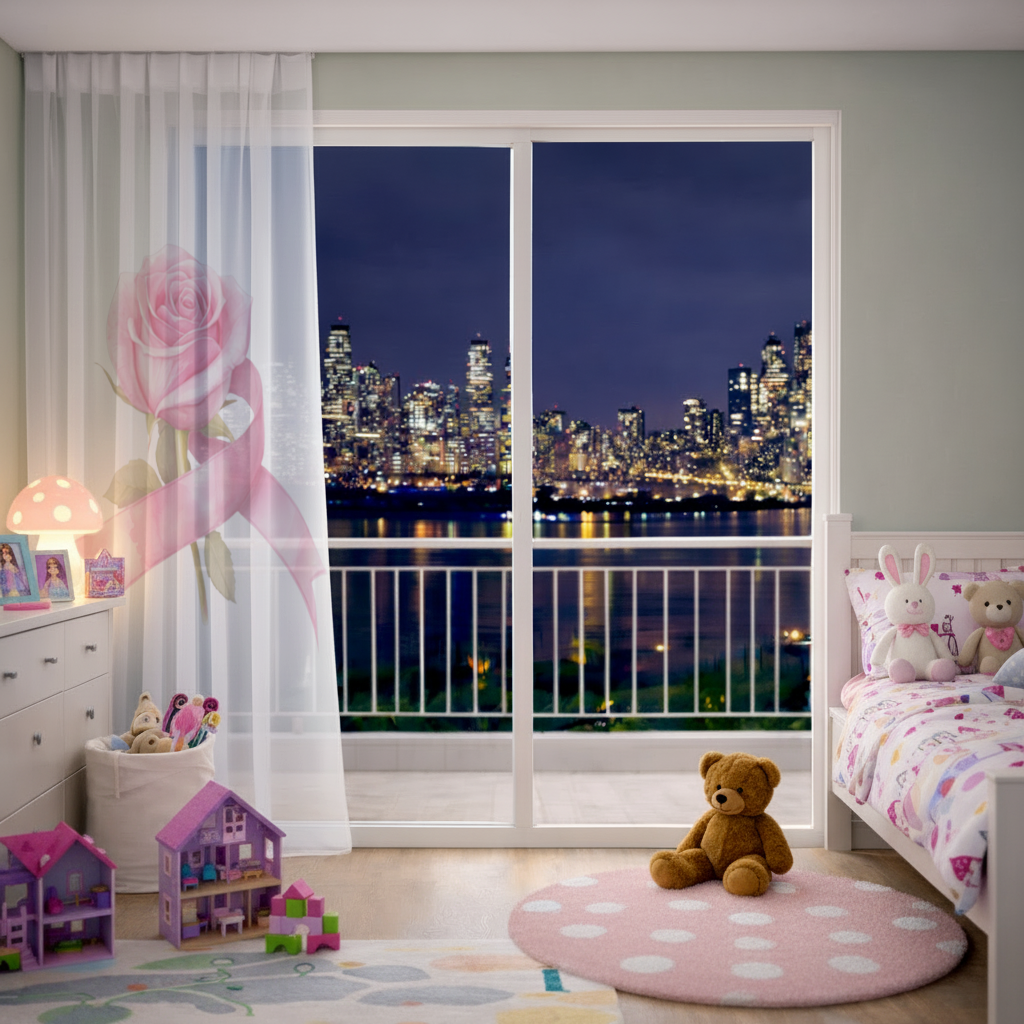 Breast Cancer Awareness Pink Rose 