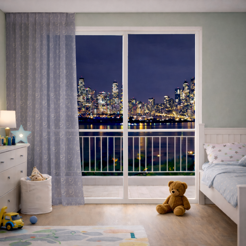 kuğu pattern deseni Tül Perde