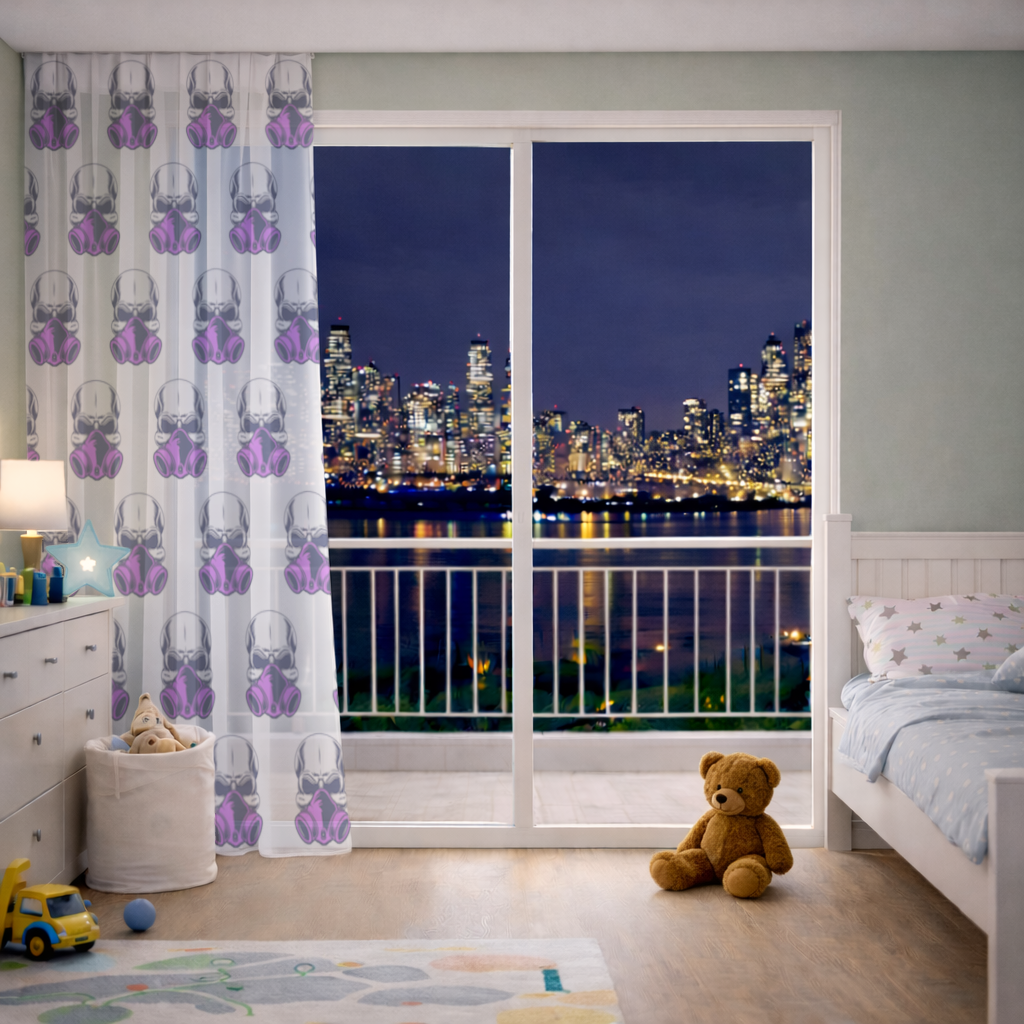 Skull with Gas Mask Illustration Modern and Edgy Design 