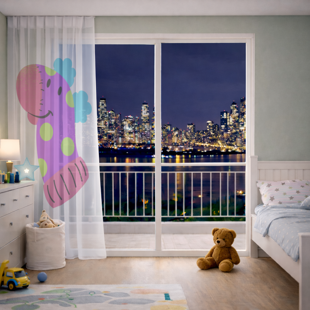 Cute Colorful Dinosaur Illustration 