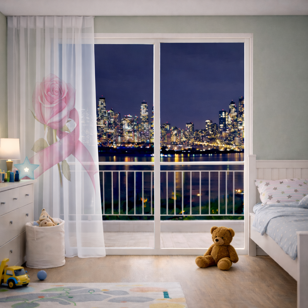 Breast Cancer Awareness Pink Rose 