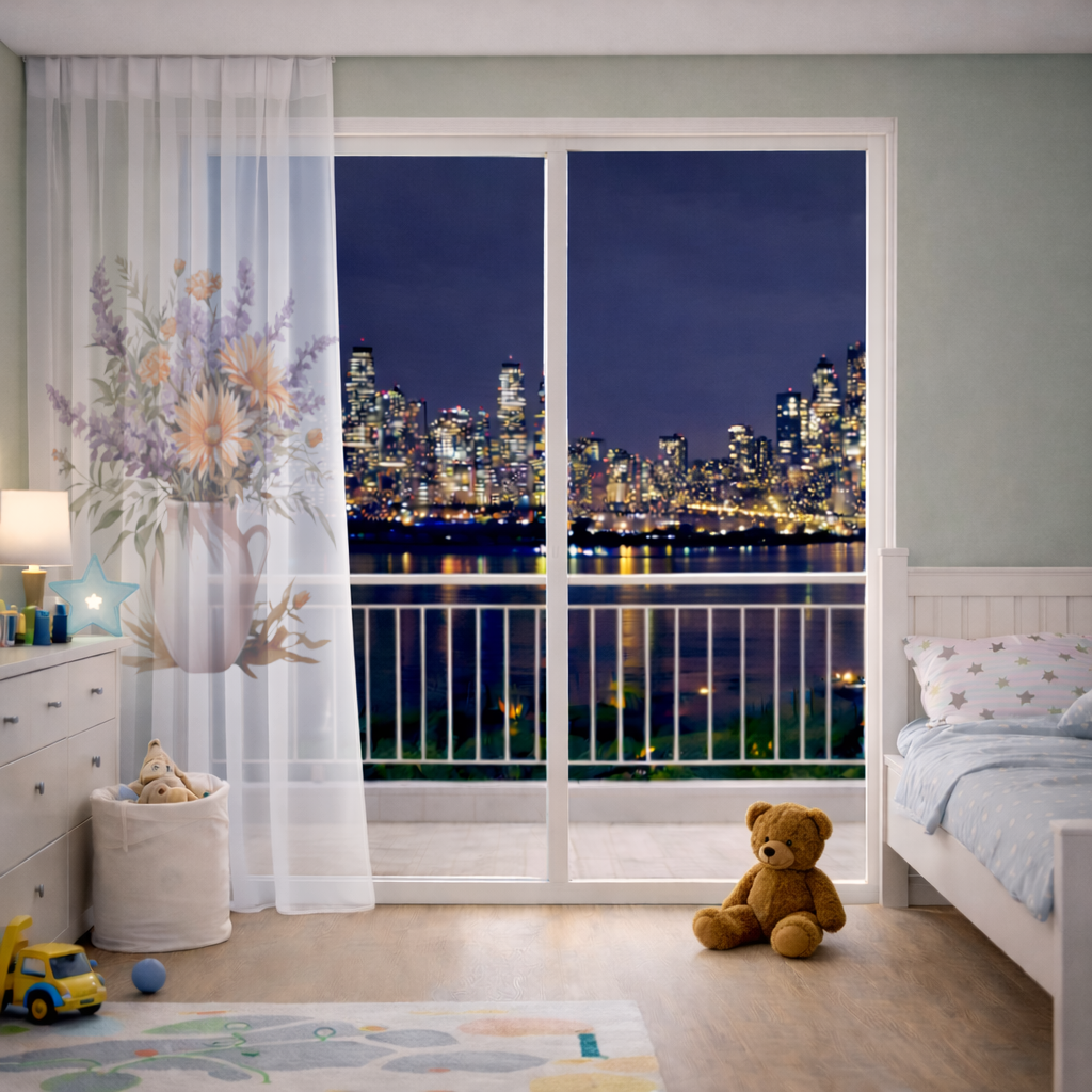 Cottagecore Wildflower Pitcher Sheer Curtain