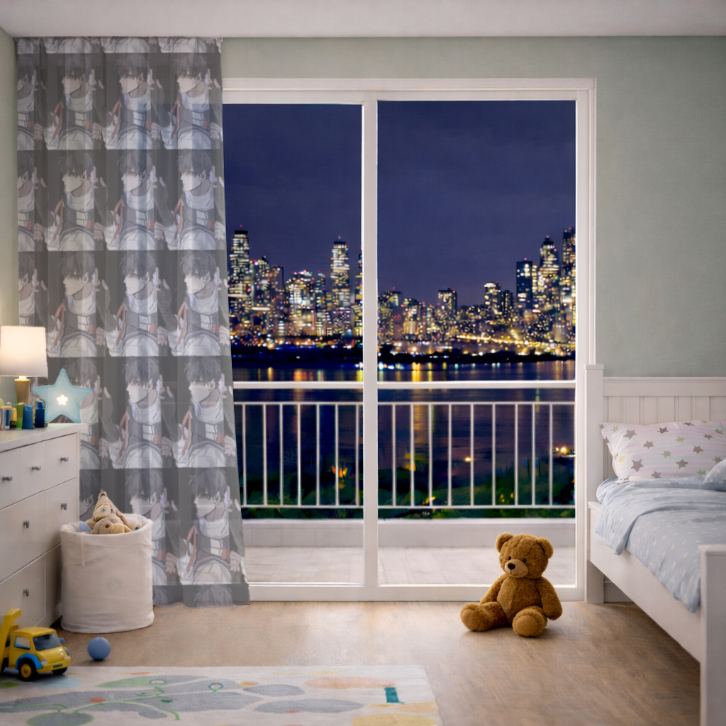 ISO VALORANT Sheer Curtain
