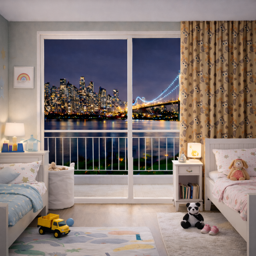 Cute Owl and Acorn Autumn Seamless Pattern 