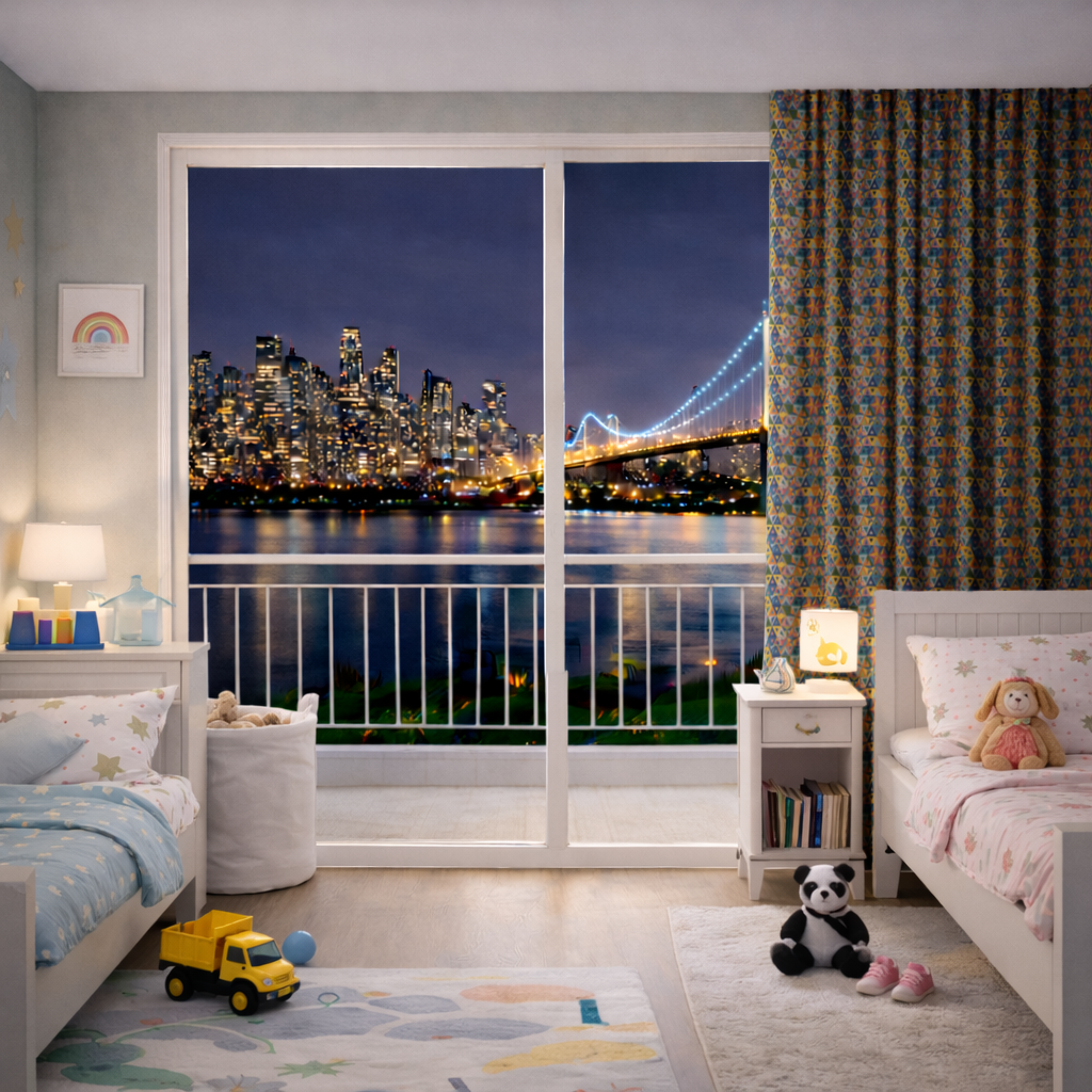 Rainbow triangle pattern Drapes