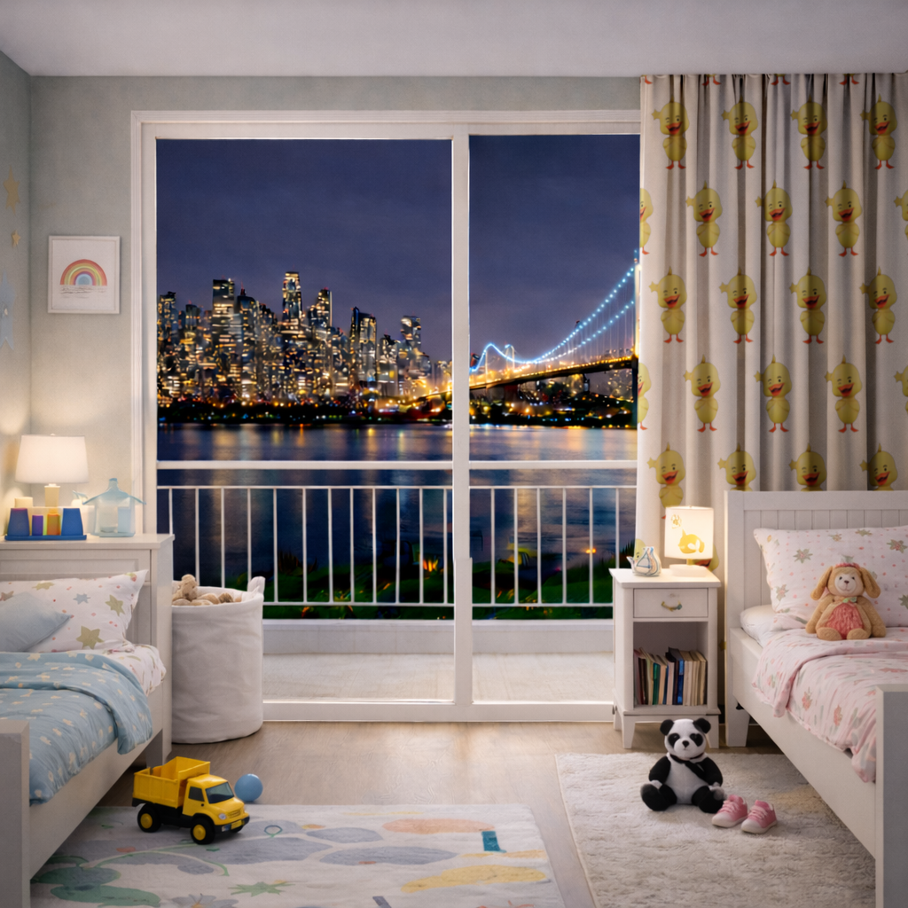 Cheerful Winking Yellow Duck with Star 