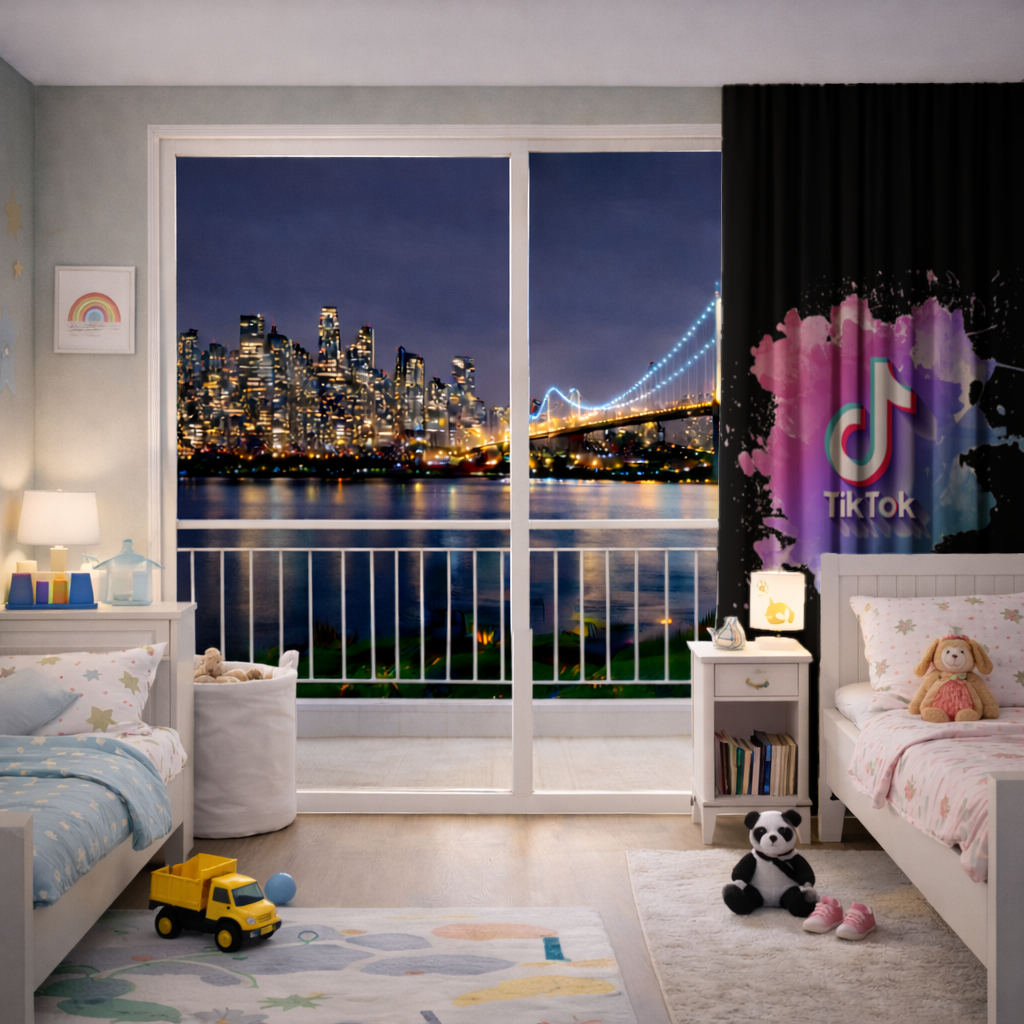 TikTok Logo with Watercolor Effect 