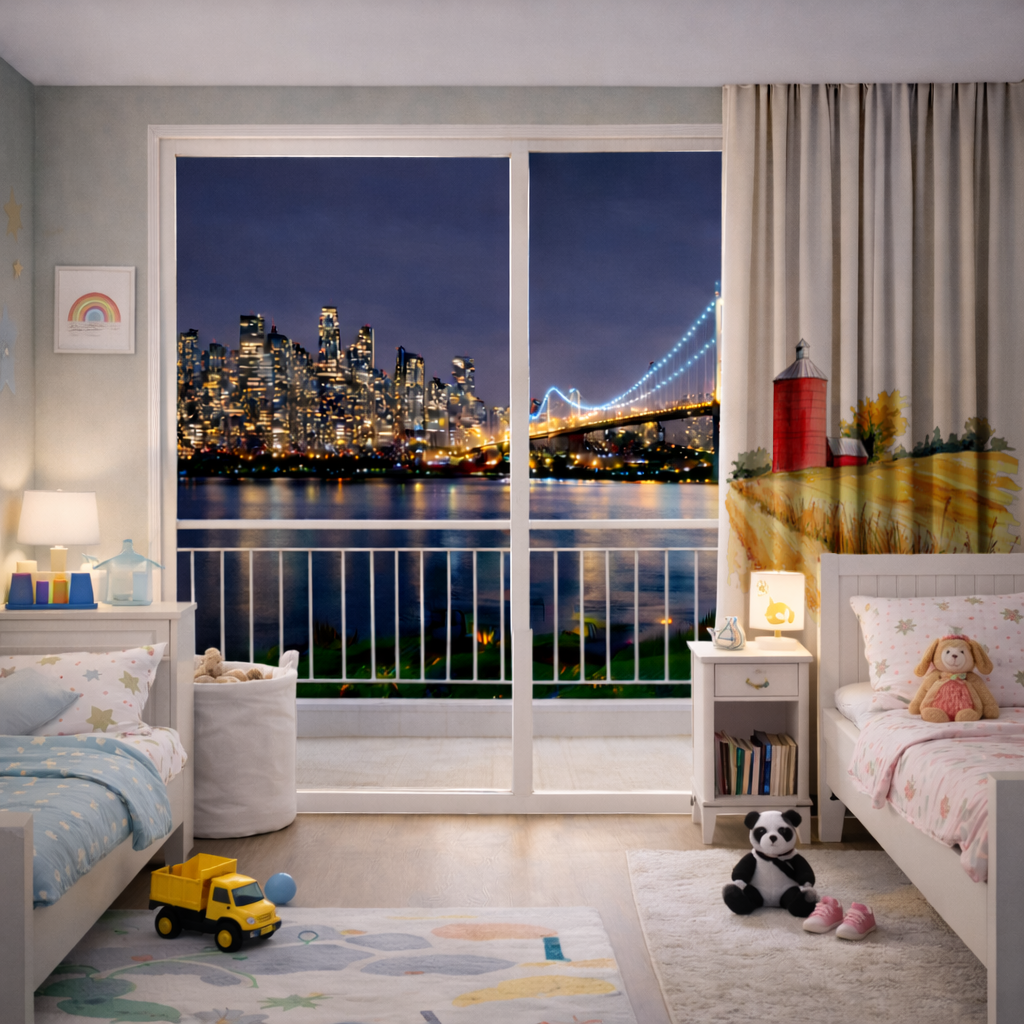 Red Farm Silo and Golden Wheat Field Drapes