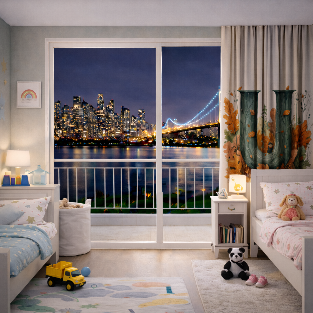 Autumn Woodland Initial Letter U Drapes