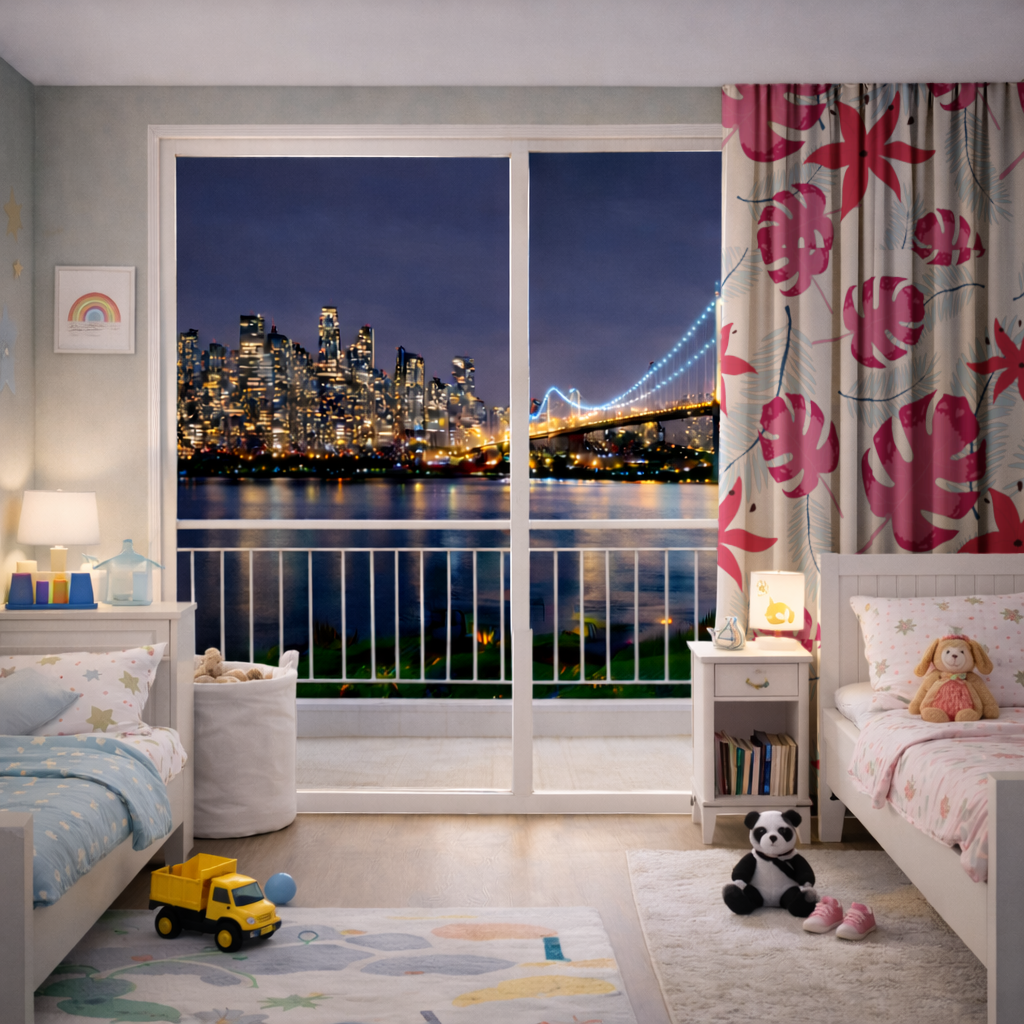 Pink Monstera and Tropical Lily Drapes