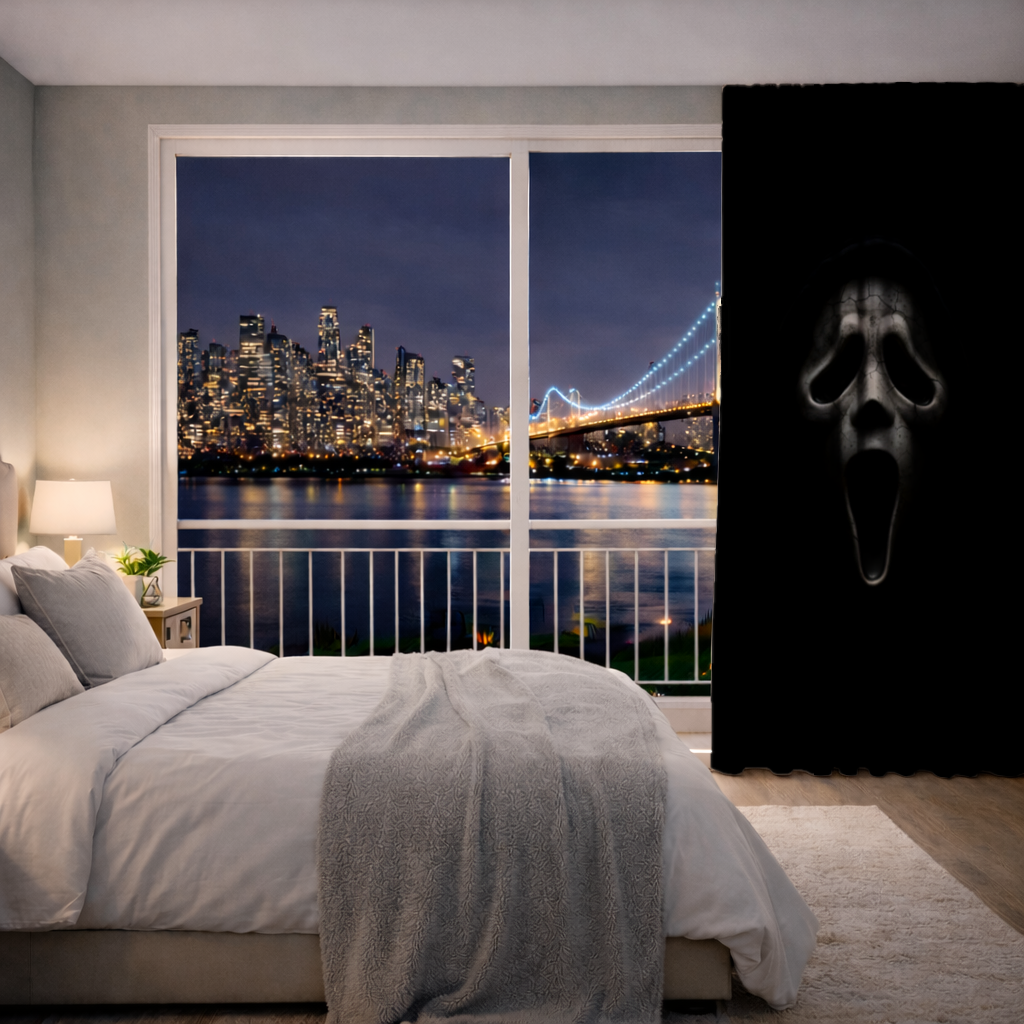 Ghostface Karanlığın İçinden Gelen Çığlık Fon Perde