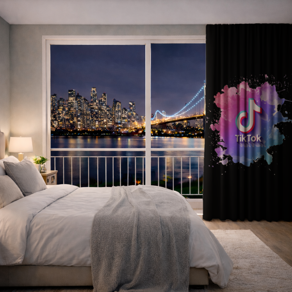 TikTok Logo with Watercolor Effect 