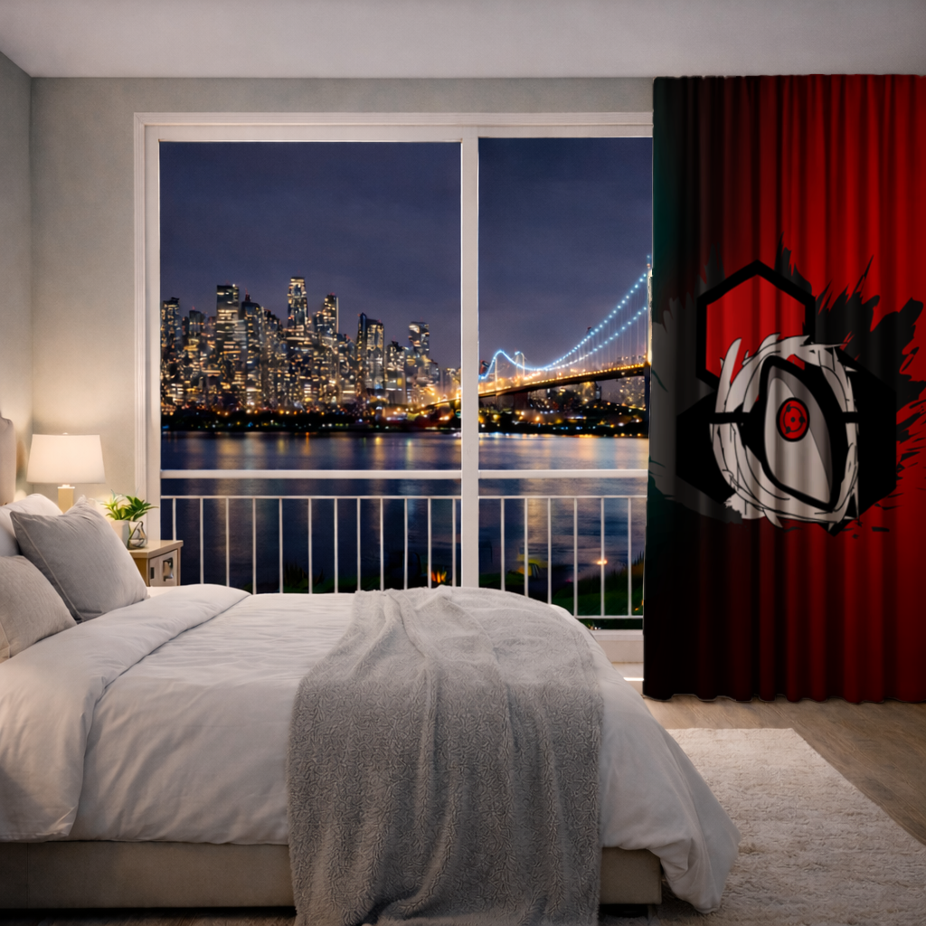 Mystic Red Eye Hexagon Drapes