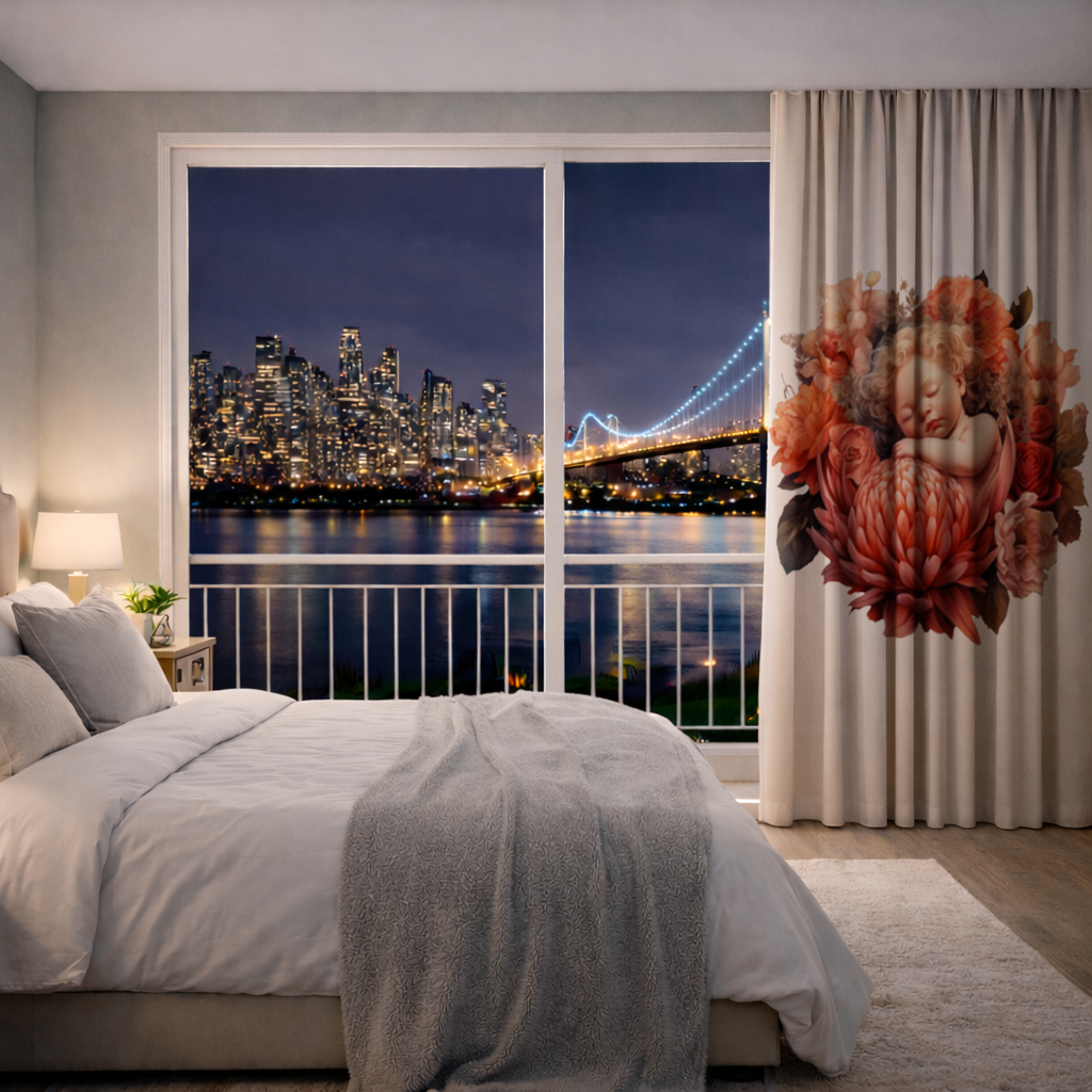 Ethereal Cottagecore Sleeping Baby