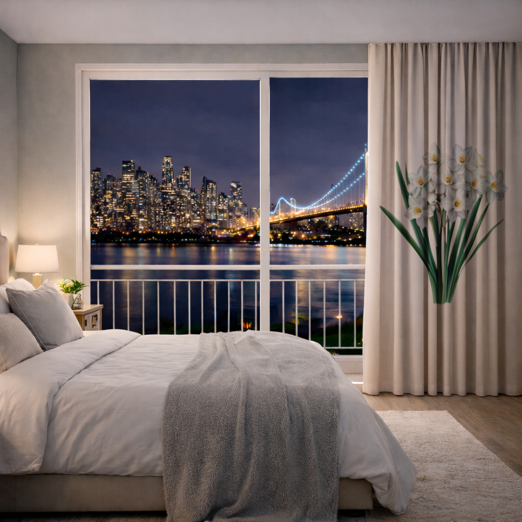 White Daffodil Bouquet Botanical 