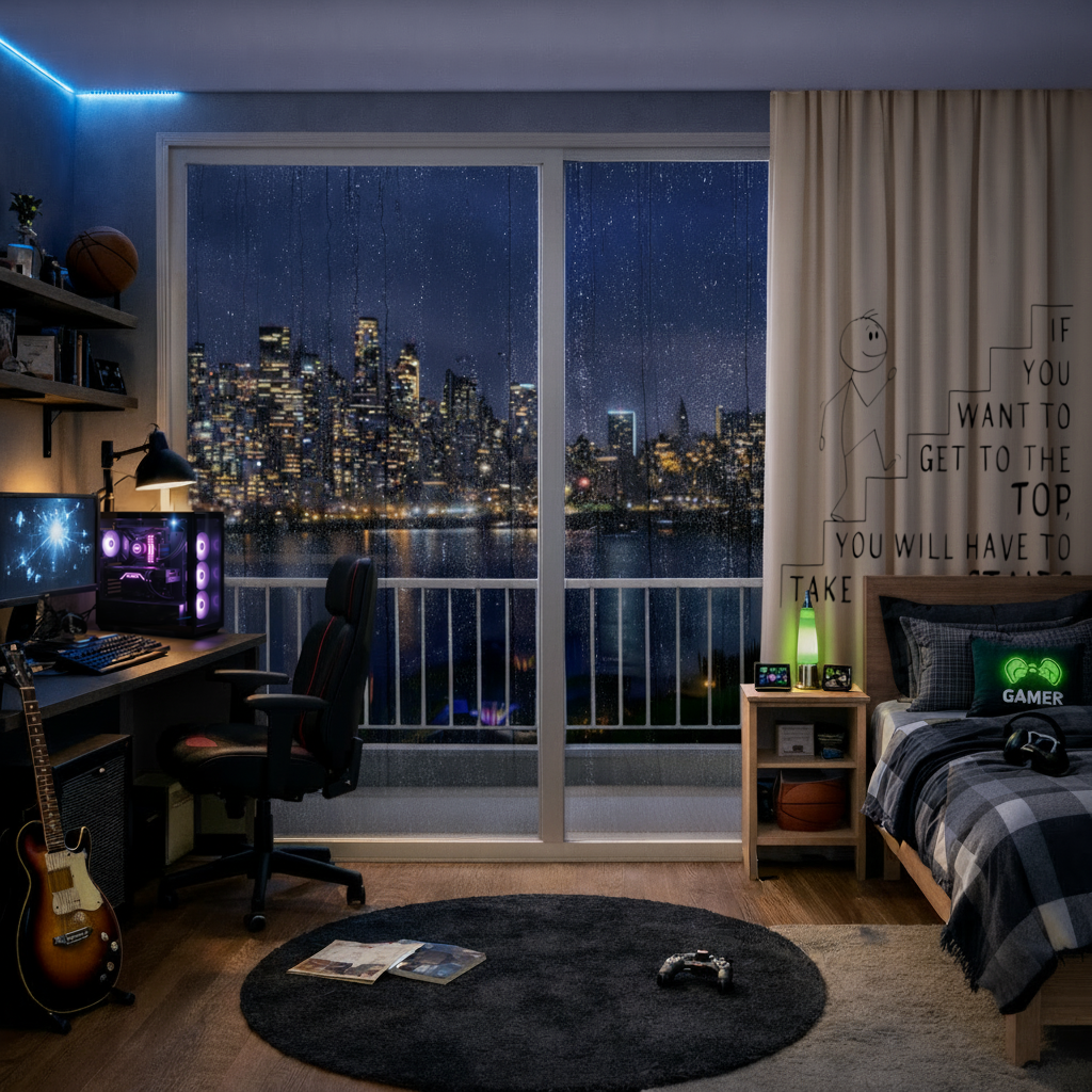 If you want to get to the top, you will have to take the stairs. Drapes