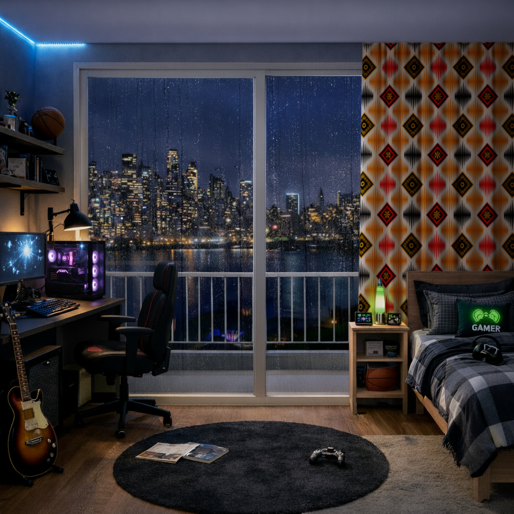 Vibrant Ethnic Geometric Motif 